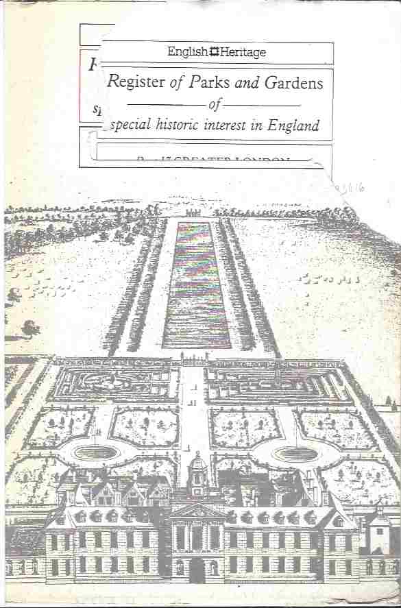 Image for Register of Parks and Gardens of Special Historic Interest in England: Part 17, Greater London