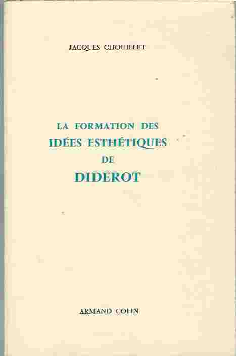 Image for La Formation Des Idees Esthetiques De Diderot