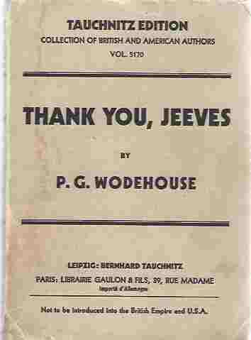 Image for Thank You Jeeves