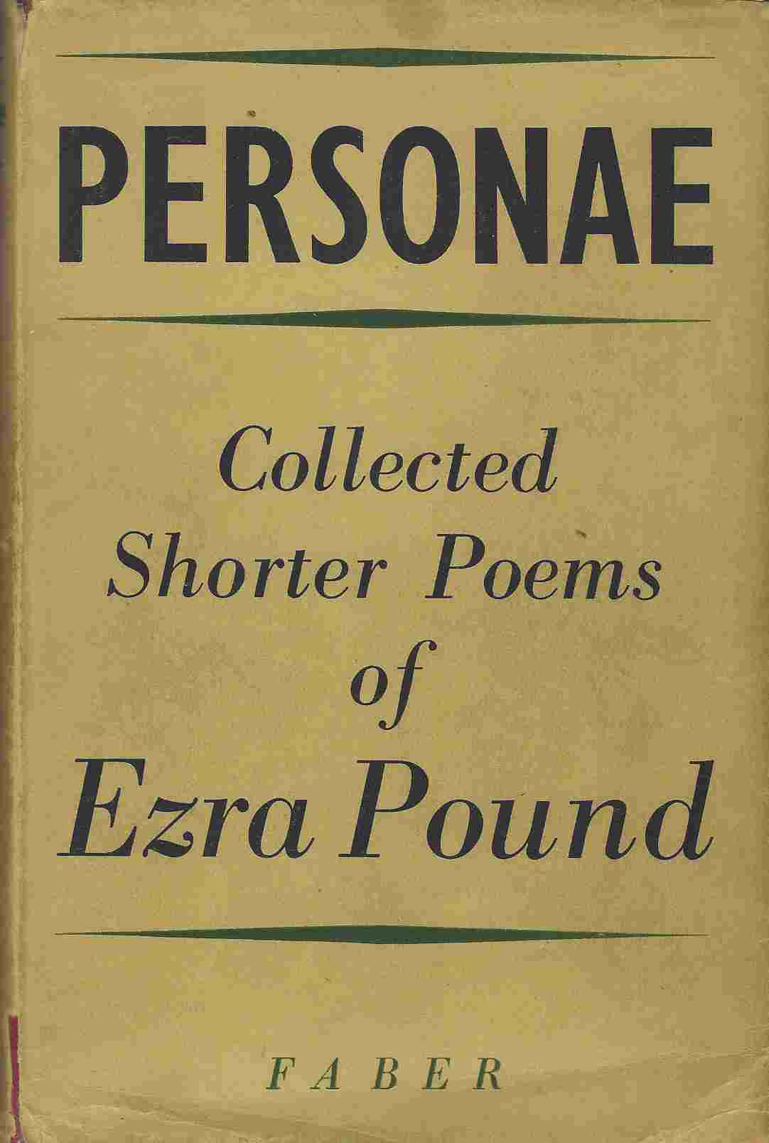 Image for Personae Collected shorter poems