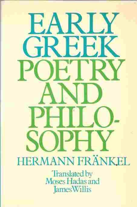 Image for Early Greek Poetry and Philosophy