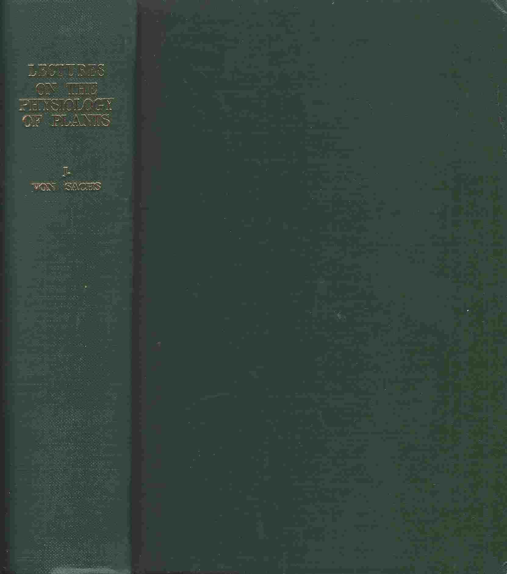 Image for Lectures on the Physiology of Plants ... Translated by H. M. Ward ... With ... woodcuts