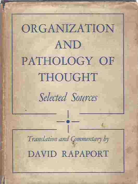 Image for Rapaport Organization and Pathology of Thought