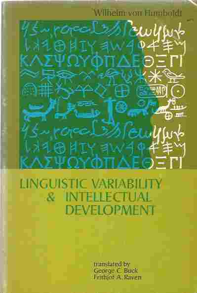 Image for Linguistic Variability and Intellectual Development