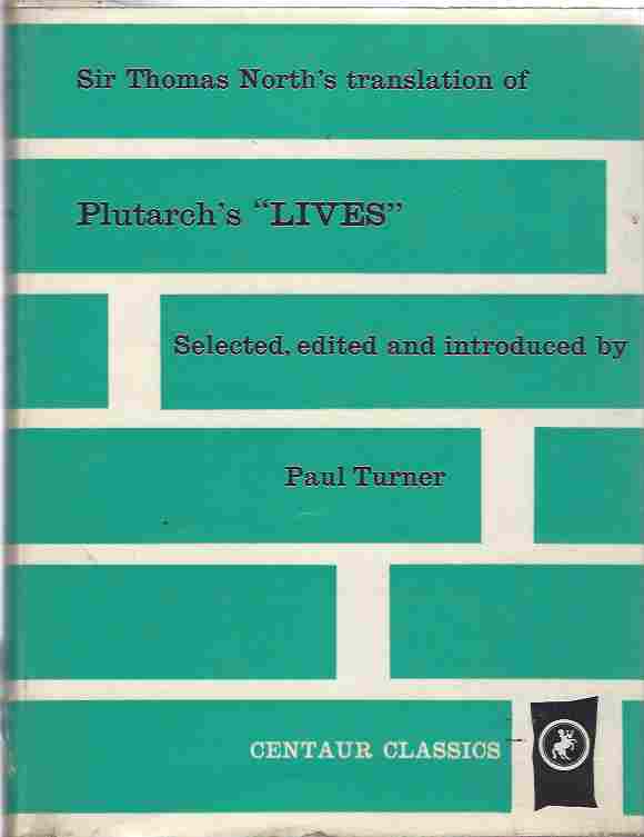 Image for Plutarch's Lives Sir Thomas North's translation