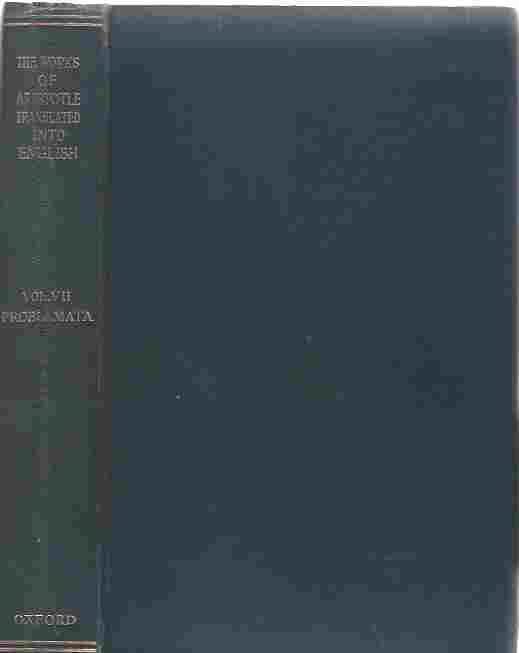 Image for The Works of Aristotle Volume VII Problemata