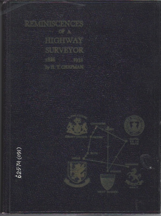 Image for Reminiscences of a Highway Surveyor 1886-1932