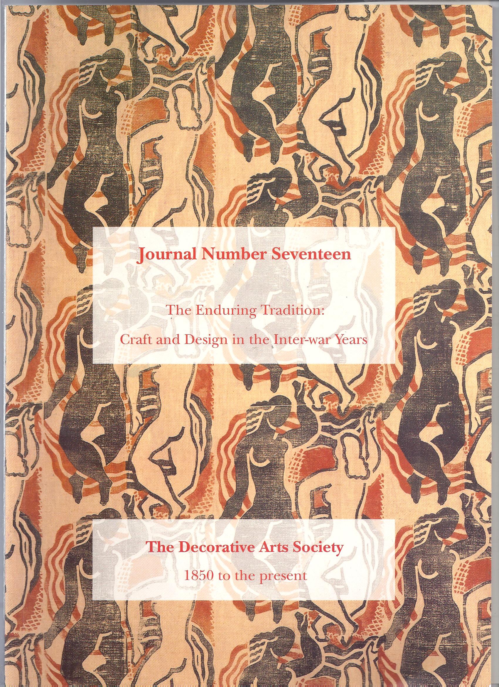 THE ENDURING TRADITION CRAFT AND DESIGN IN THE INTER-WAR YEARS Image for THE ENDURING TRADITION CRAFT AND DESIGN IN THE INTER-WAR YEARS