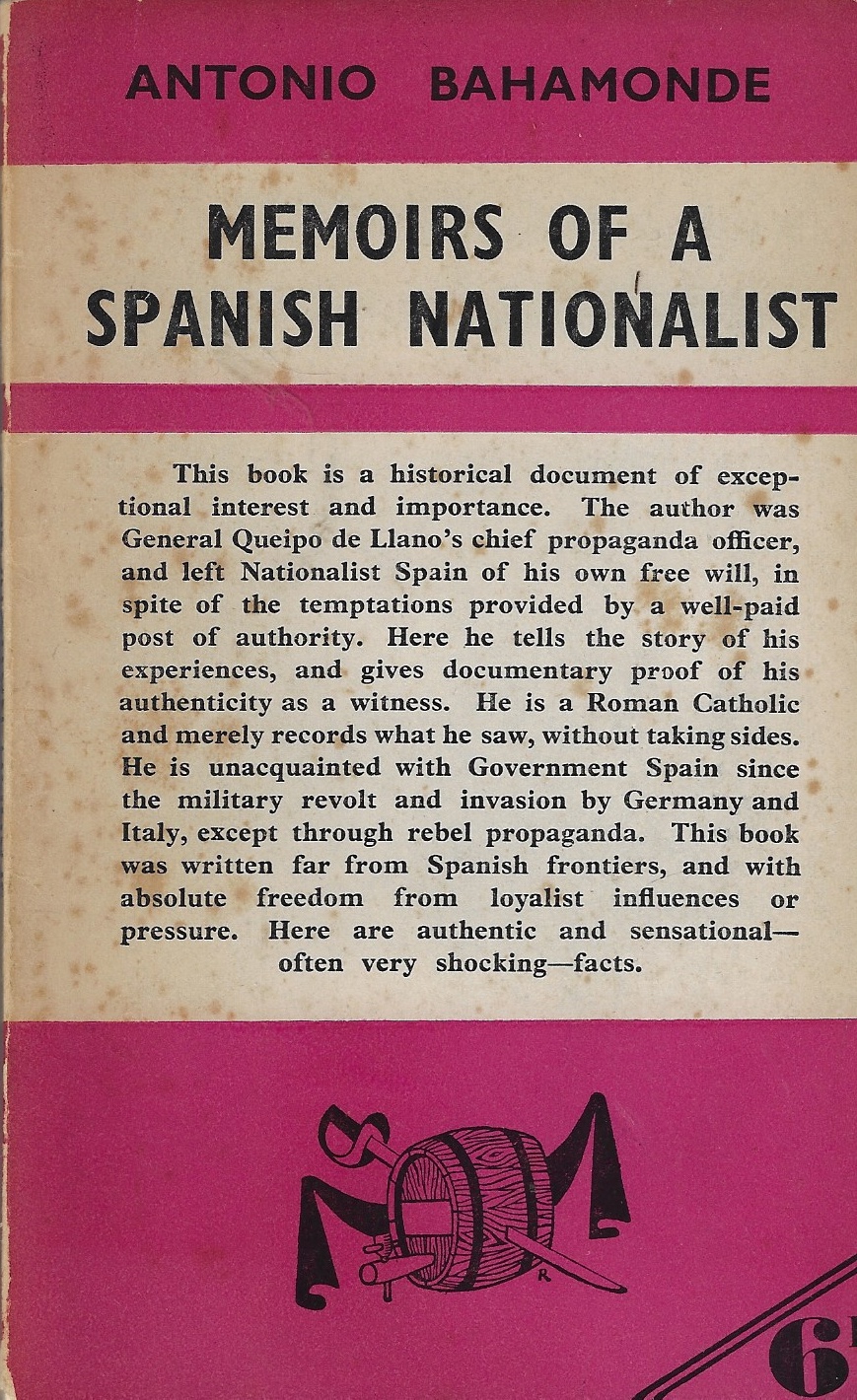 Image for Memoirs of a Spanish nationalist.