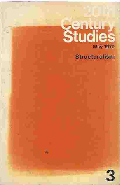 Image for 20th Century Studies, No. 3, May 1970 - Structuralism