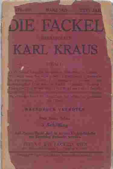 Image for Die Fackel, Marz 1925