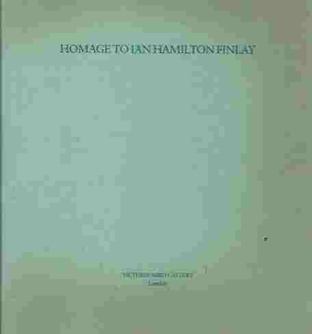 Image for Homage to Ian Hamilton Finlay