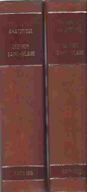 Image for Philosophie Anatomique : Des Organes Respiratoires sous le rapport de la determination et de l'idendite de leurs pieces osseuses. In two volumes