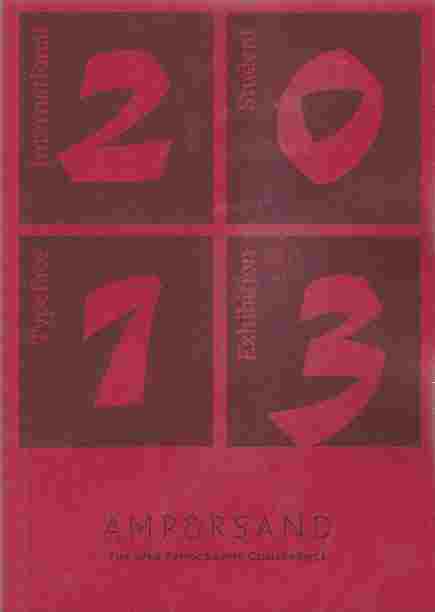 Image for 2013 International Student Typeface Exhibition Ampersand - The Web Typography Conference