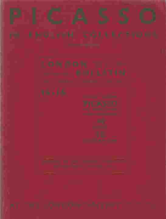 Image for London Bulletin 15-16 May 1939 - Picasso In English Collections