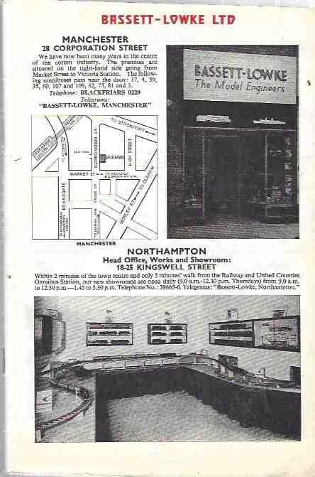 Image for Bassett-Lowke price list -- ca 1958