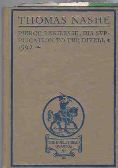 Image for Pierce Penilesse, His Supplication to the Devell, 1592