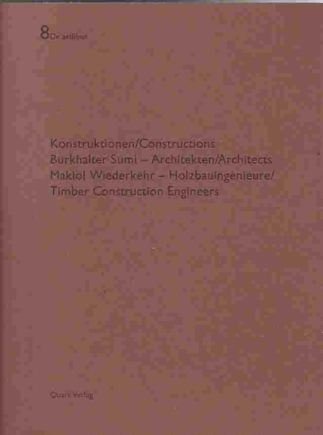 Image for Burkhalter Sumi/Makiol Wiederkehr Konstruktionen/Constructions