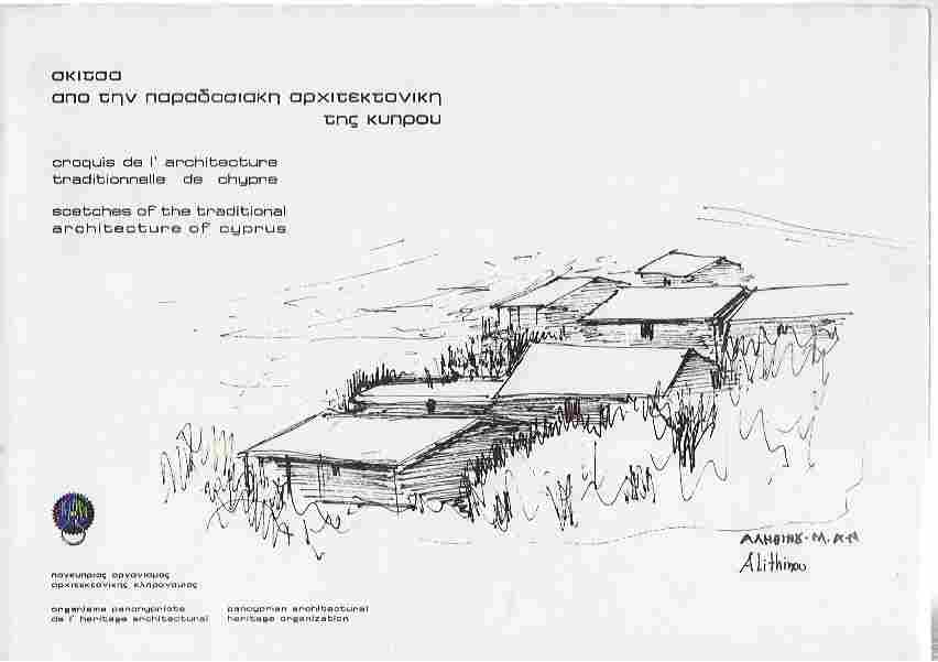 Image for Sketches of the Traditional Architecture of Cyprus