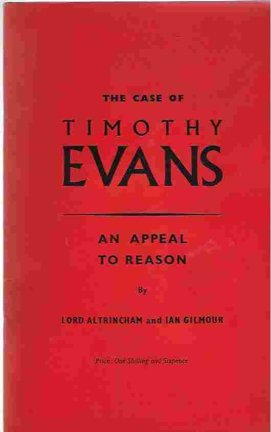 Image for The Case of Timothy Evans An Appeal to Reason