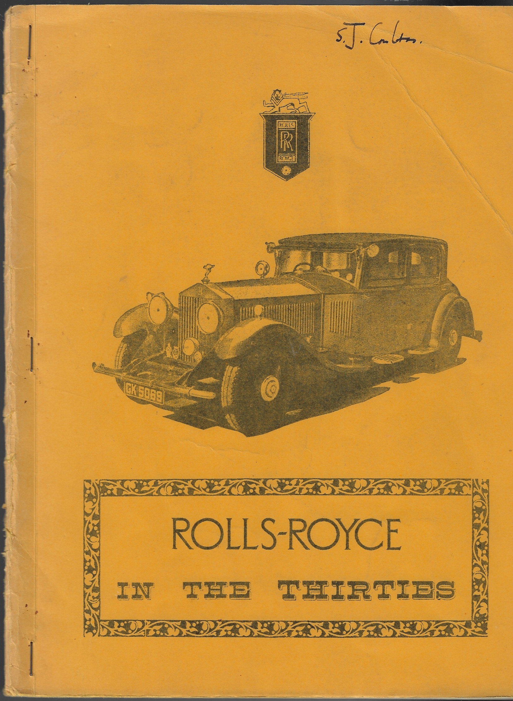 Image for Rolls-Royce in the Thirties