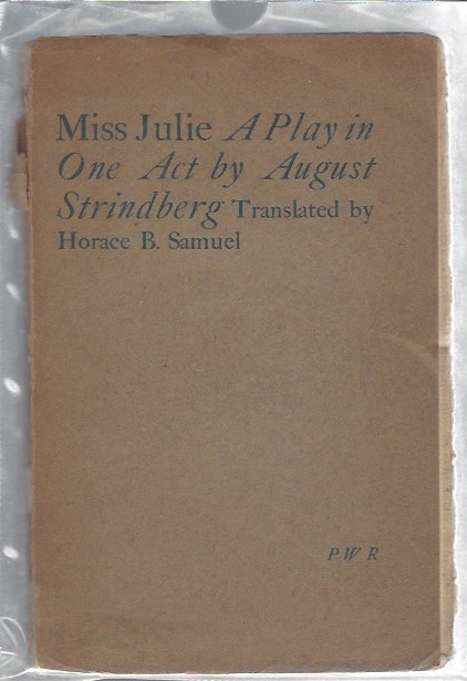 Image for Miss Julie - a Play in One Act
